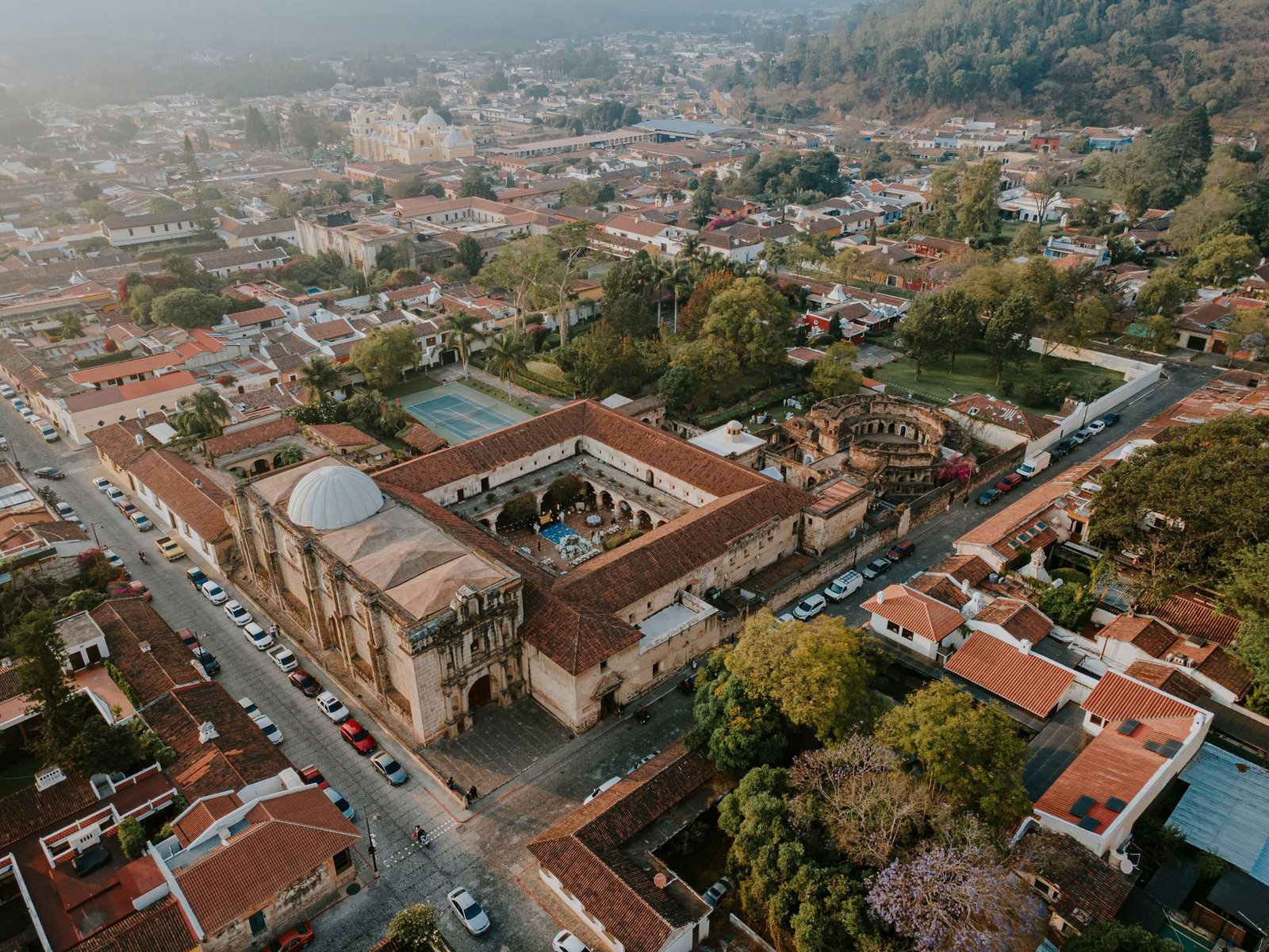 Antigua Guatemala van bovenaf