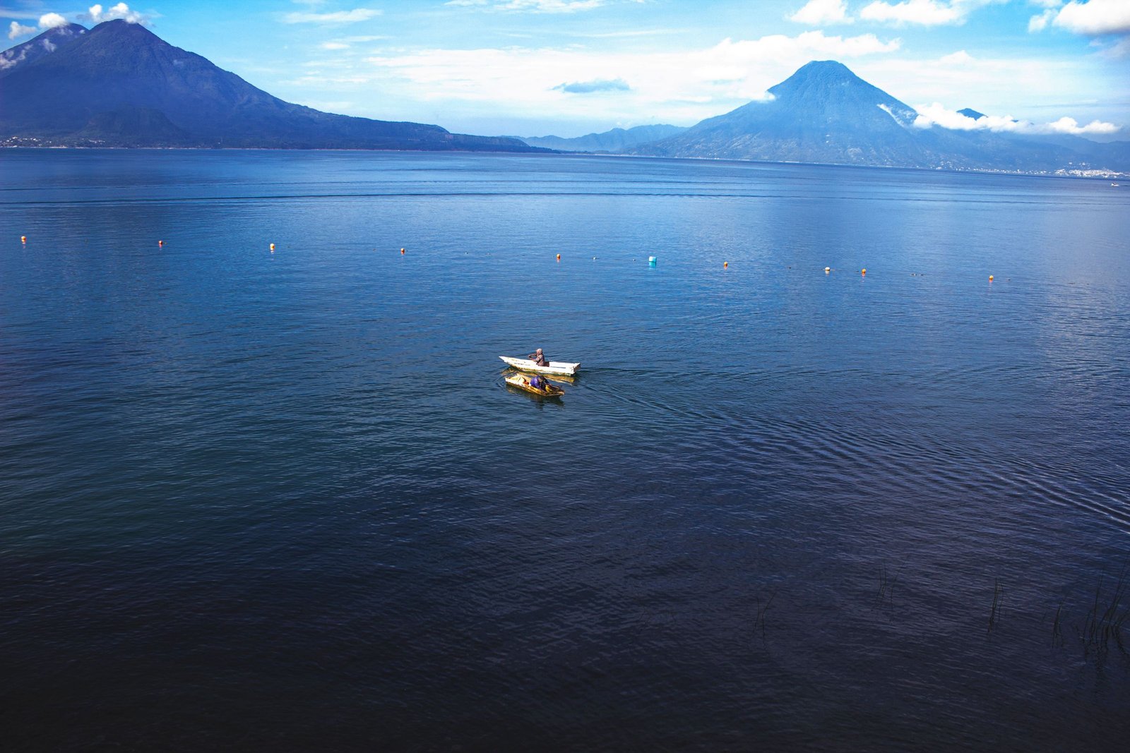 Boot op het Lago de Atitlán