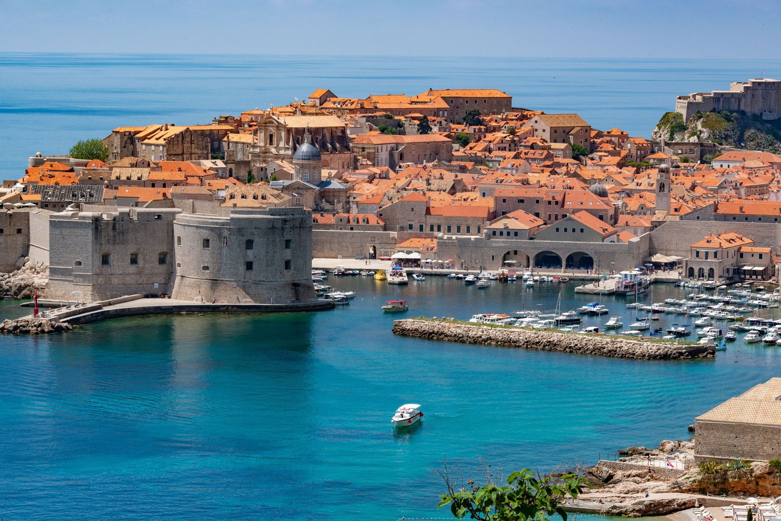 Dubrovnik met de oude haven
