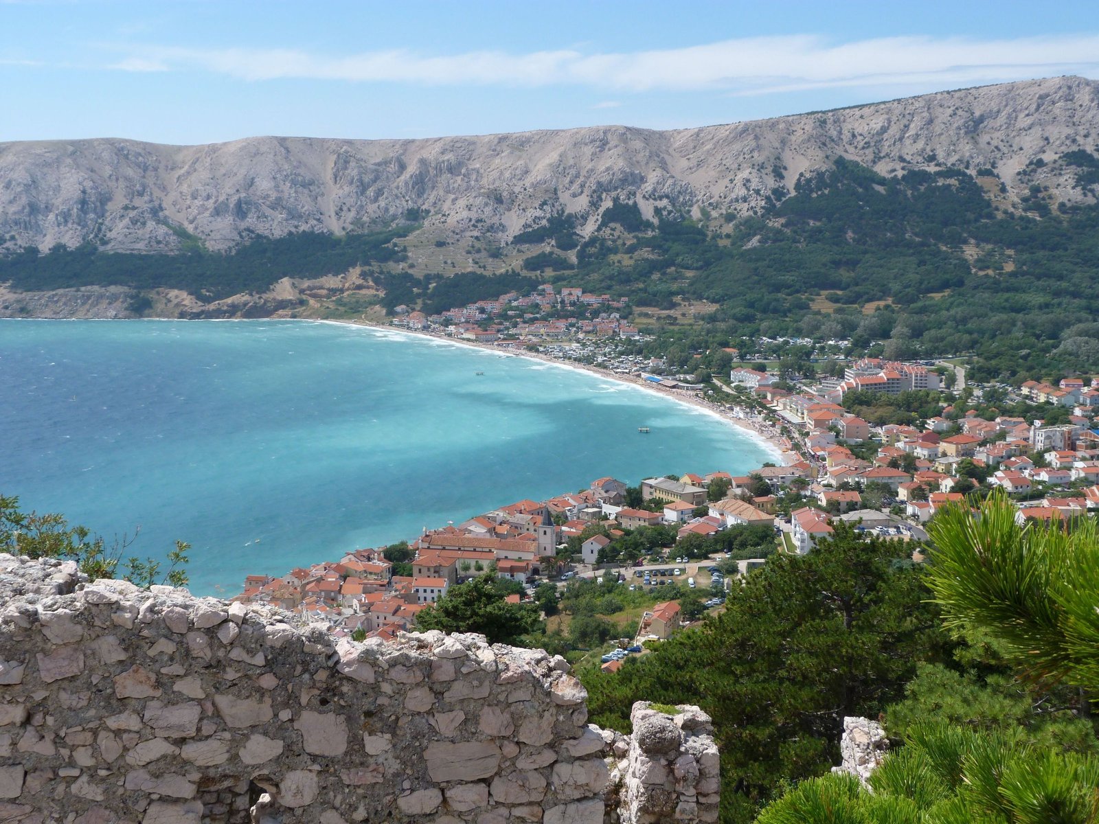 Baai van Baška op Krk