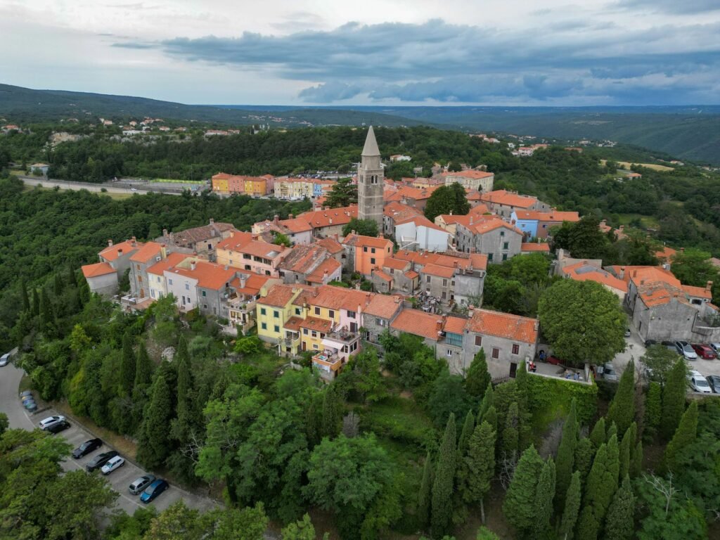 Heuveldorp in Istrië