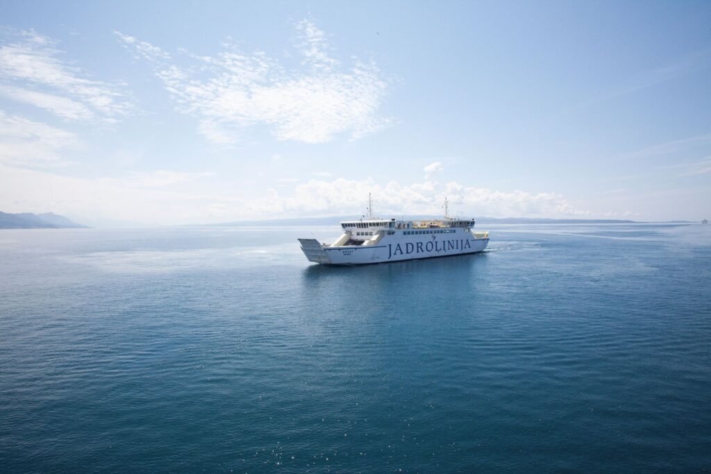 Veerboot op de Adriatische Zee