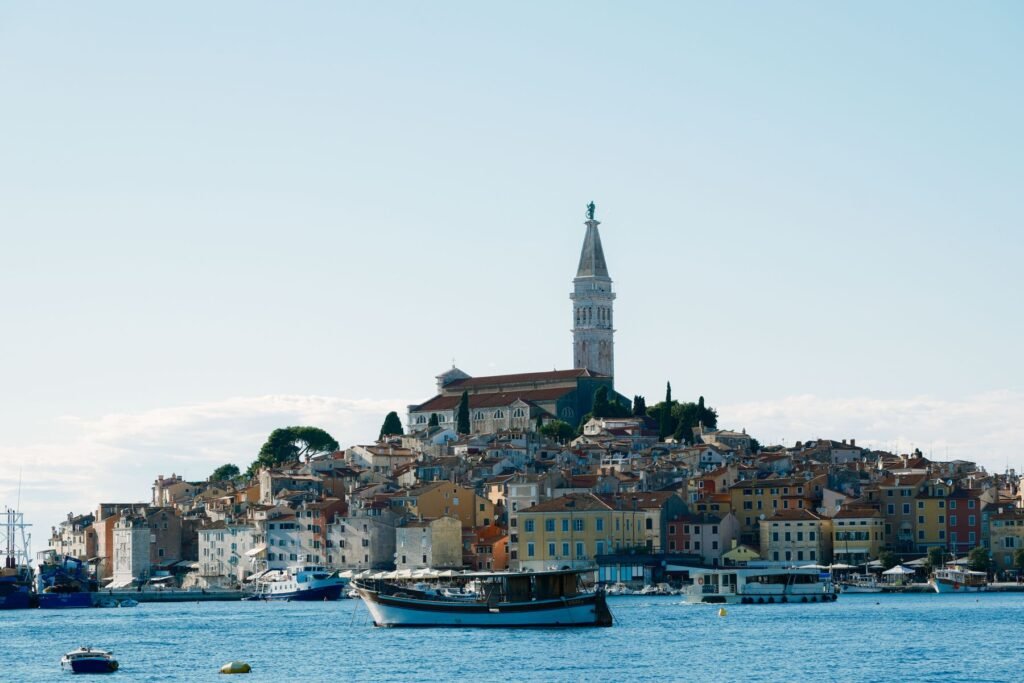 Rovinj met de kerktoren