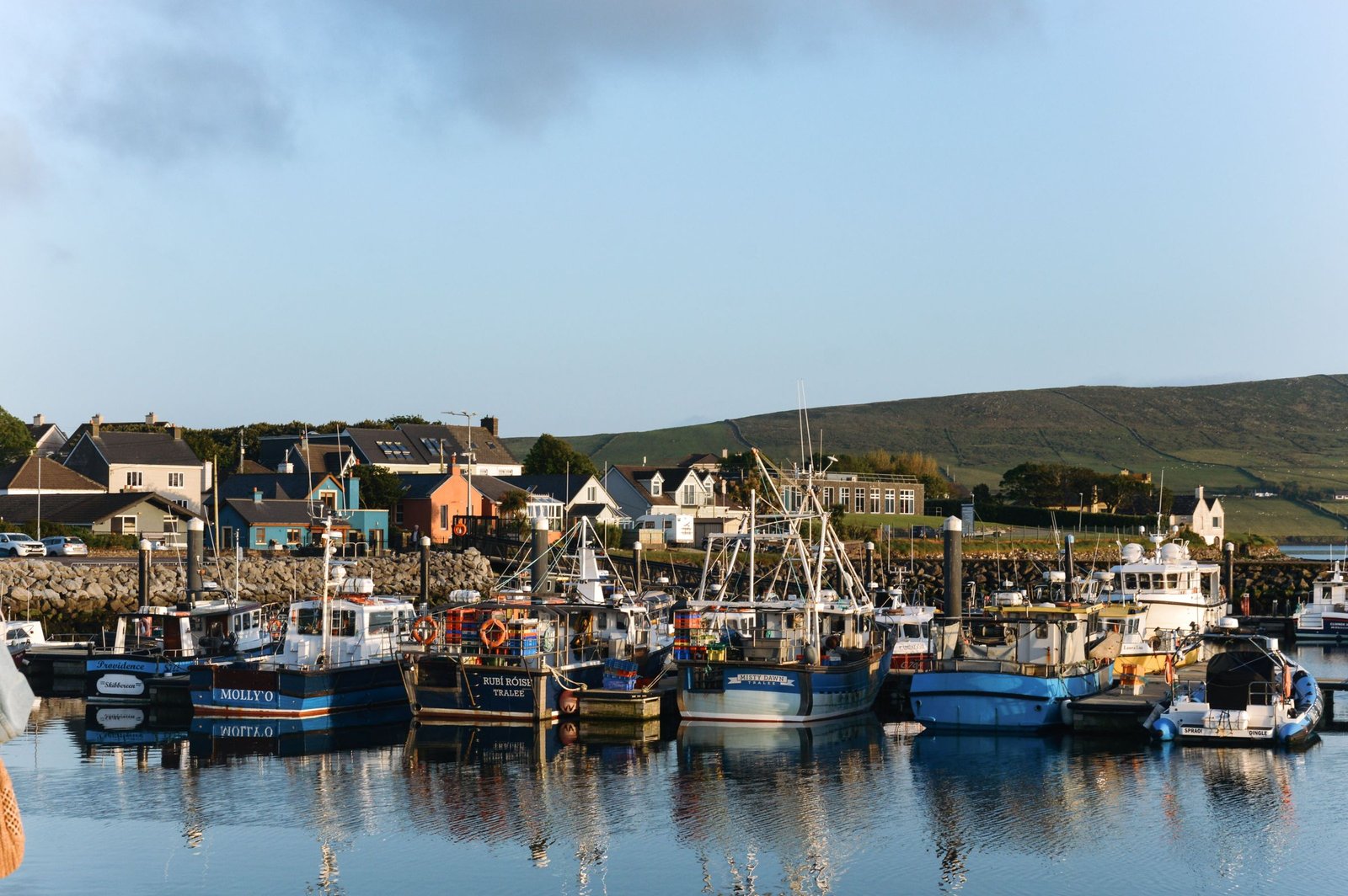 Haven van Dingle met vissersboten