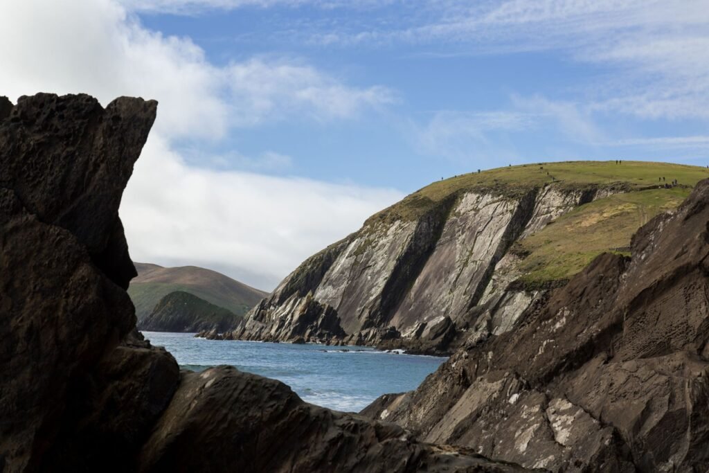 Kliffen langs het Dingle-schiereiland