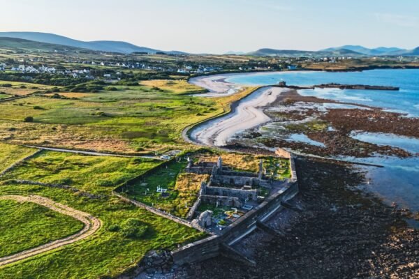Kustlijn van County Kerry van bovenaf
