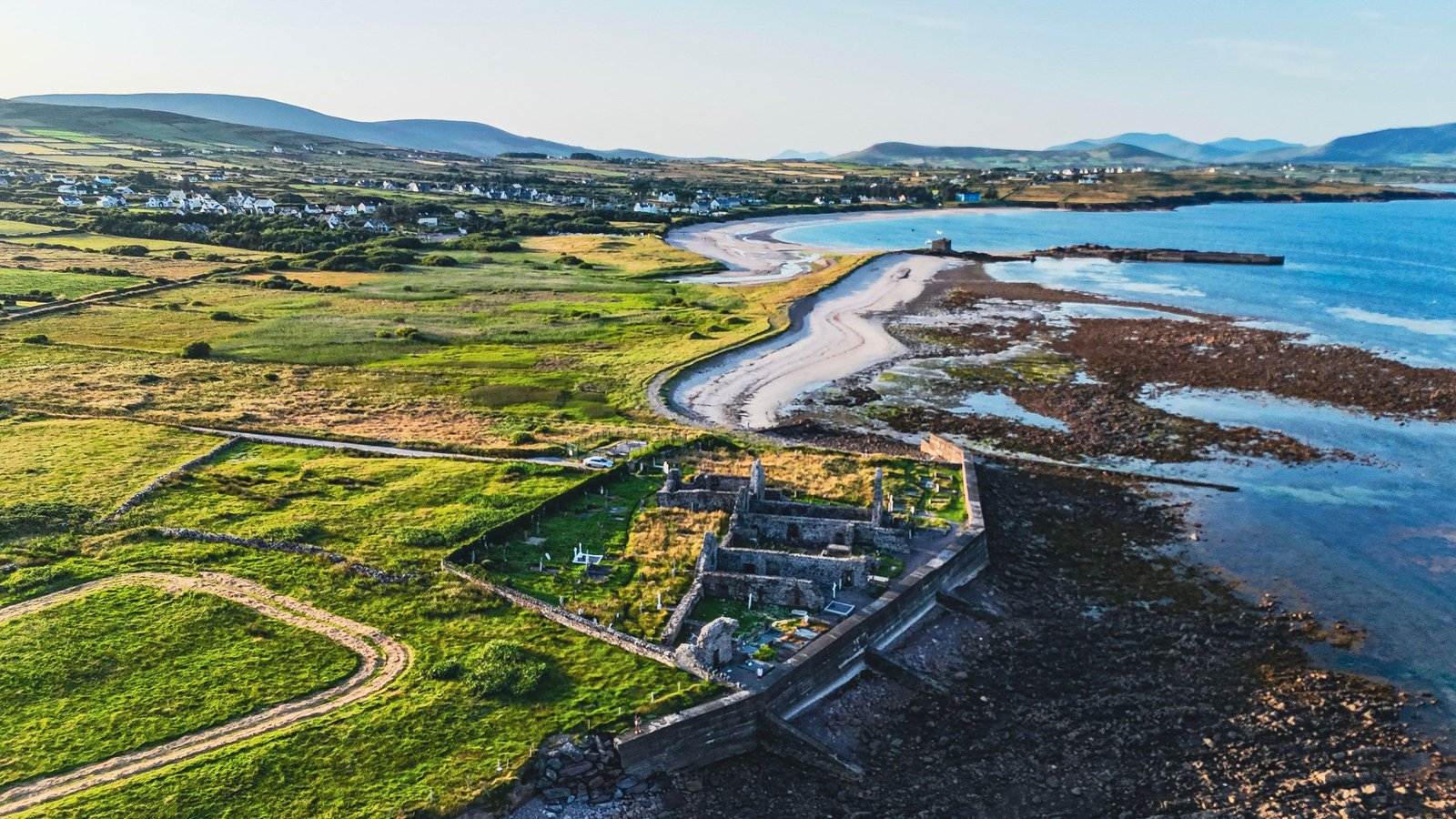Kustlijn van County Kerry van bovenaf