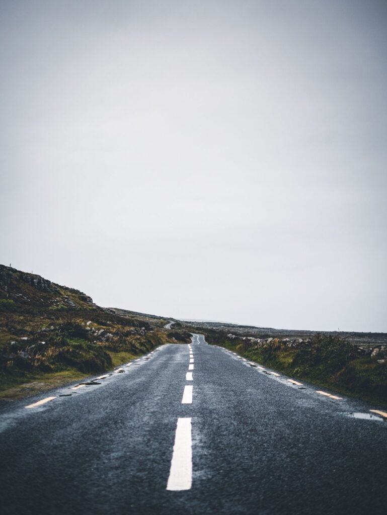 Lege weg in Donegal