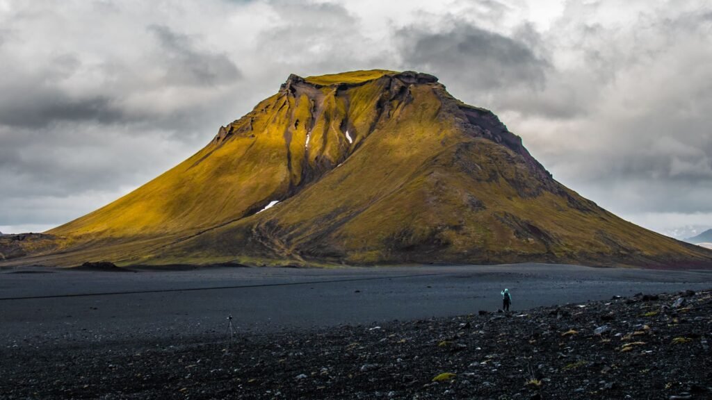 Berg in het IJslandse landschap