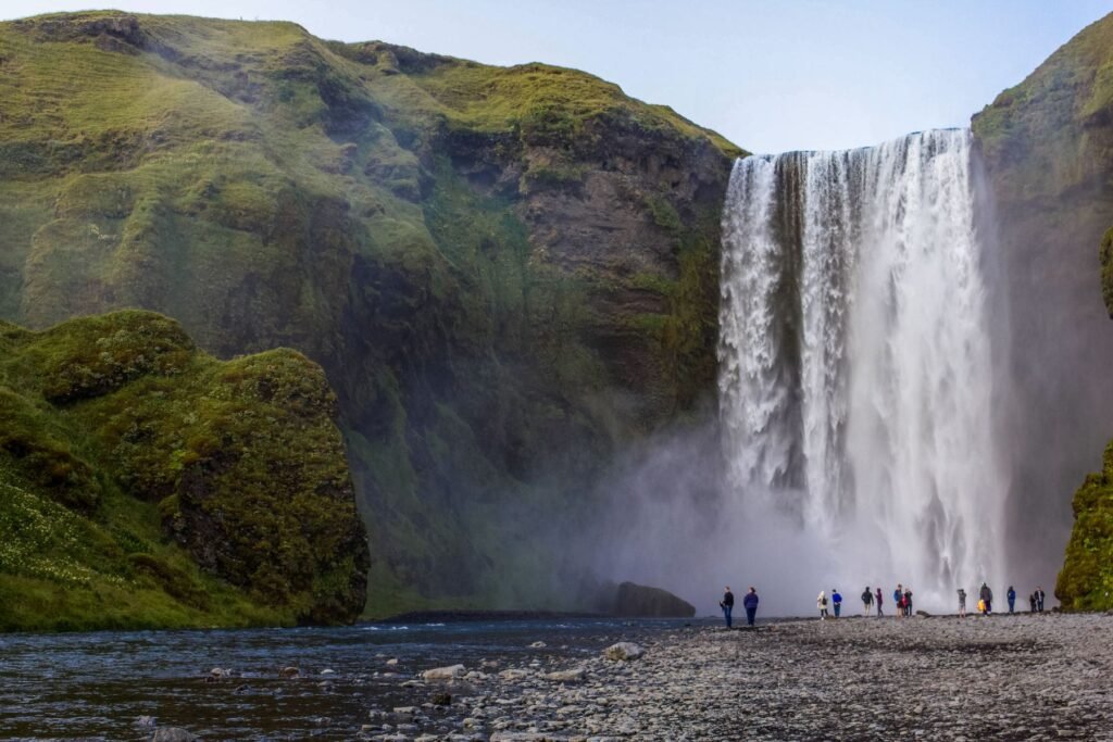 Skógafoss aan de zuidkust