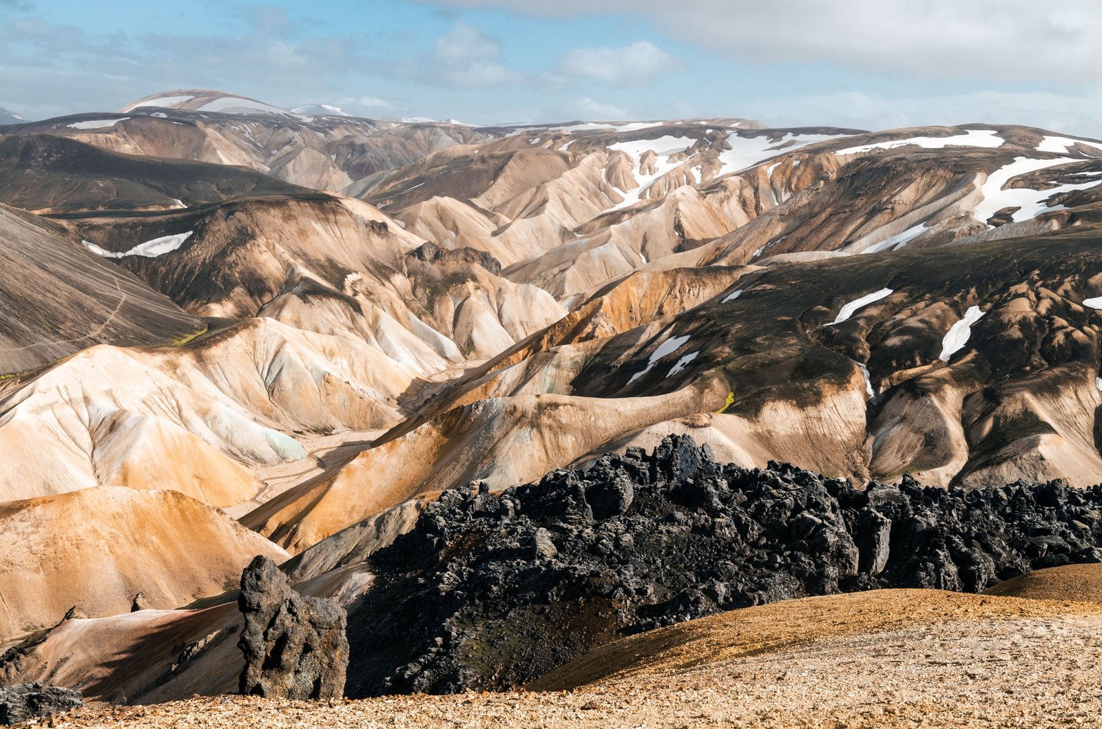 Rhyolietbergen in Landmannalaugar