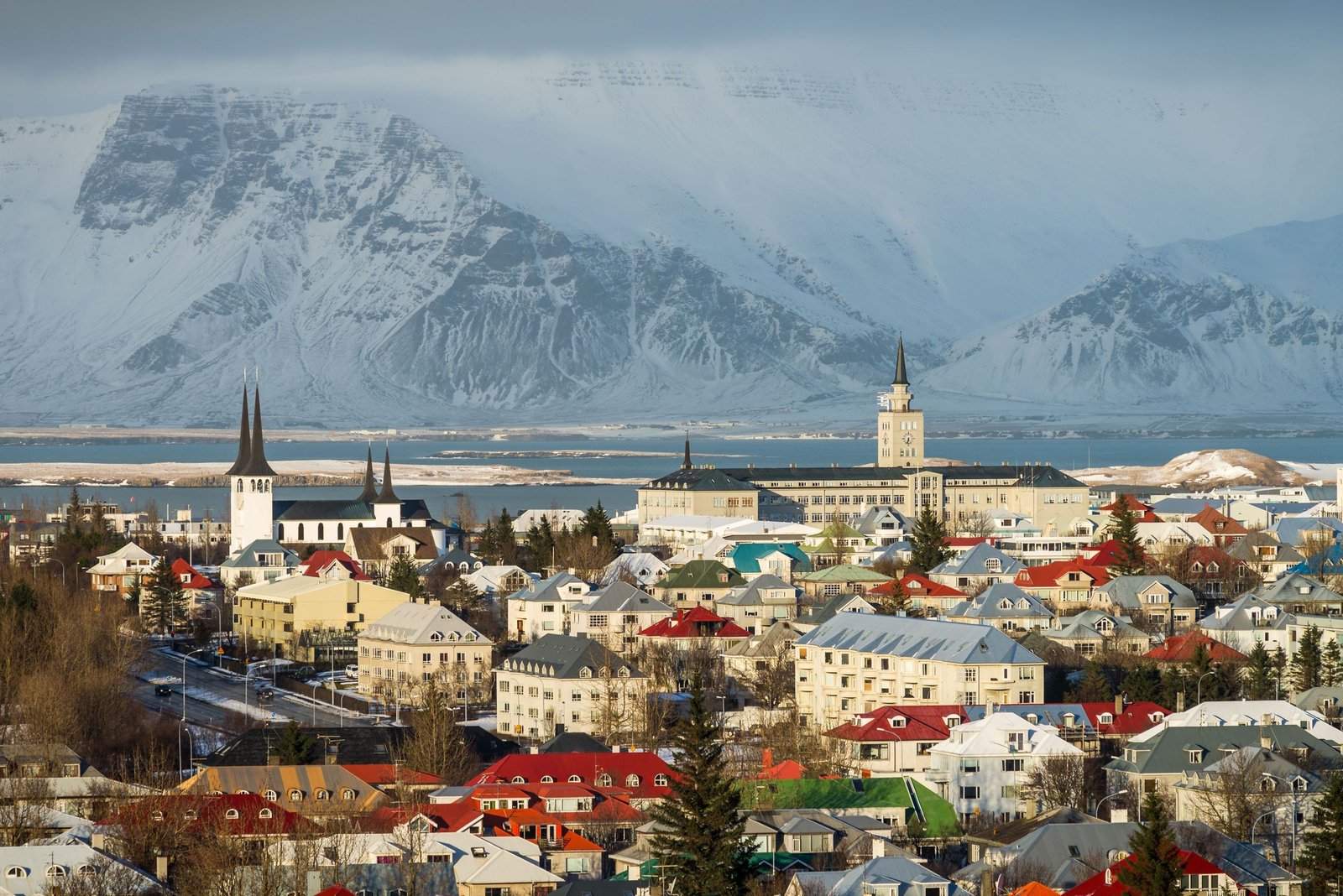 Reykjavík in de winter