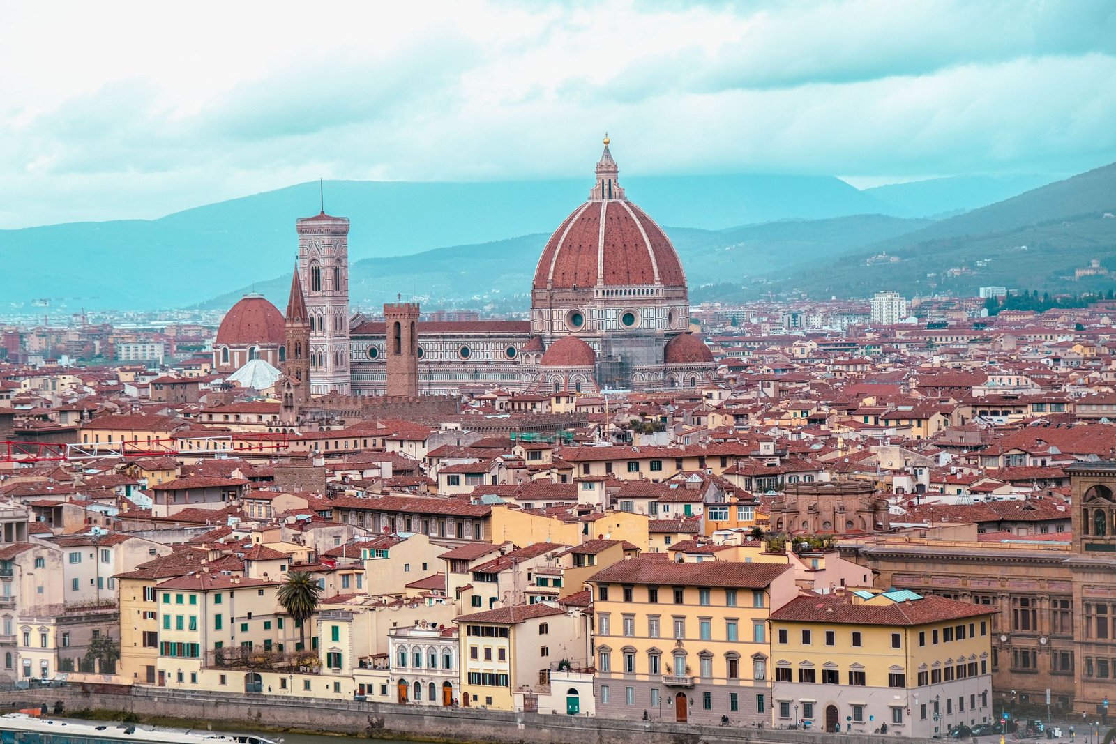 Florence met de Duomo boven de daken