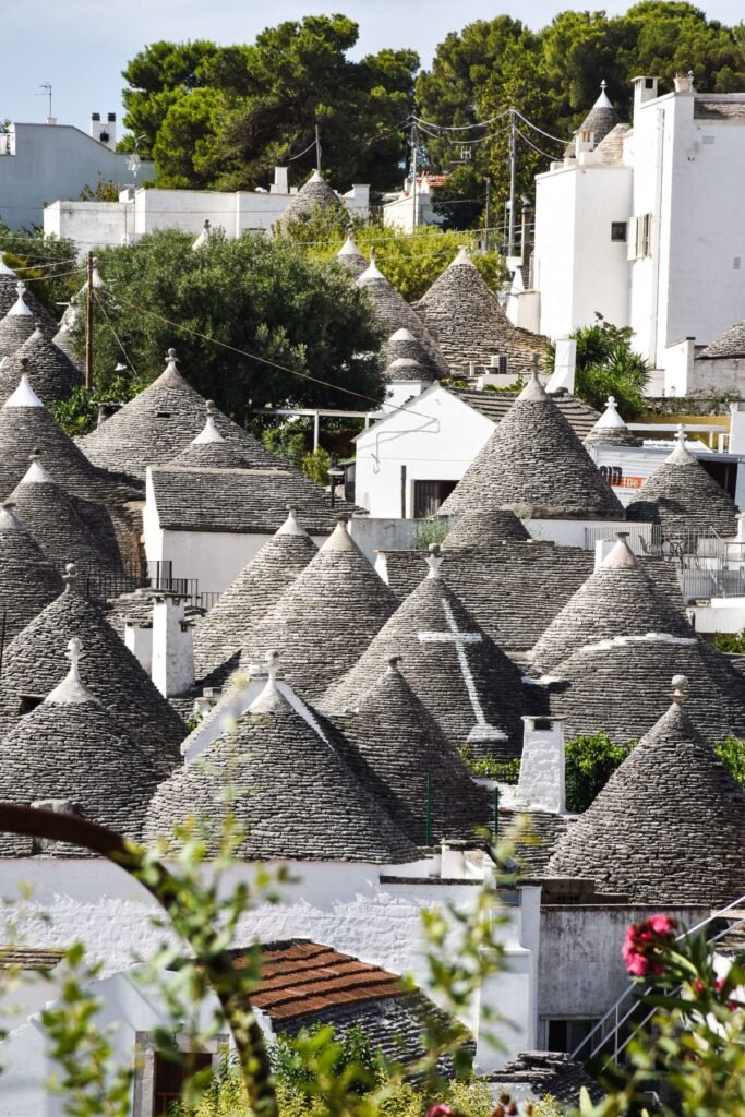 Daken van de trulli in Alberobello