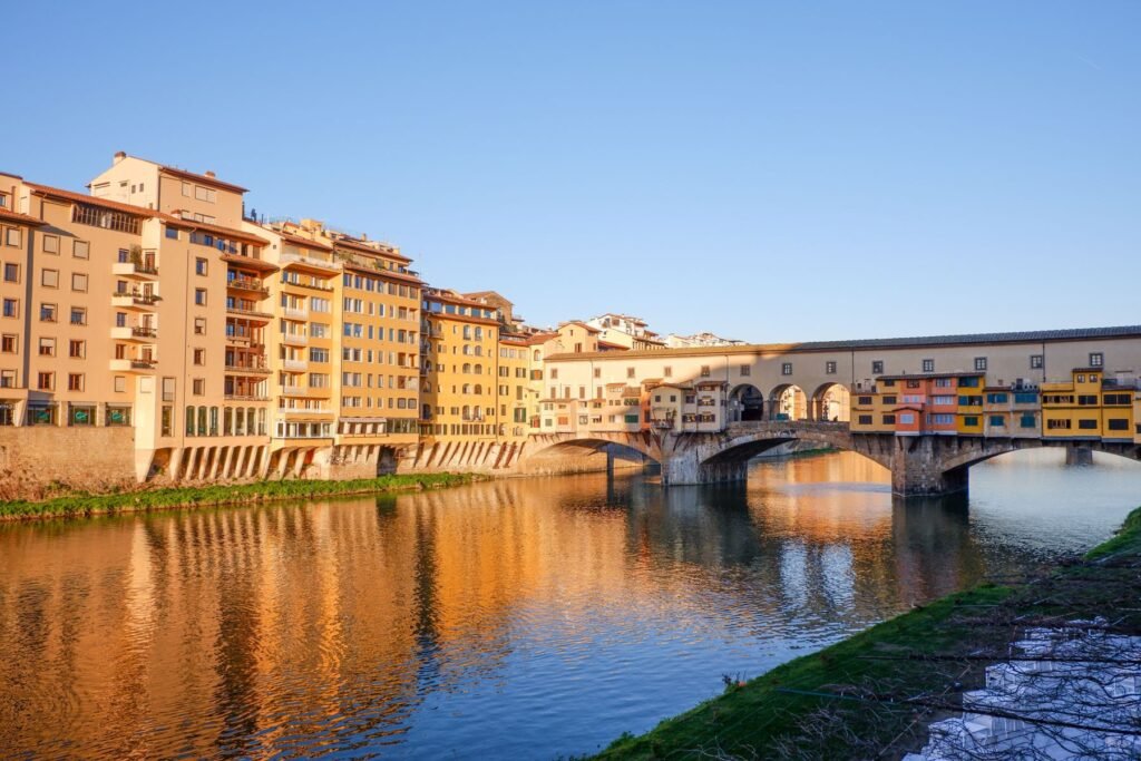 Huizen langs de Arno in Florence
