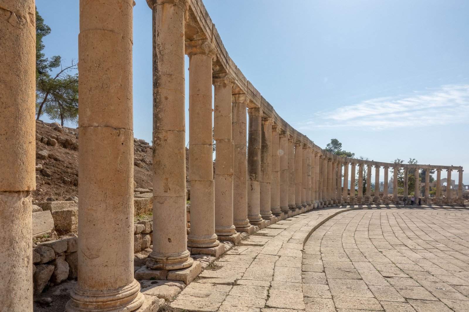 Het Ovale Plein van Jerash