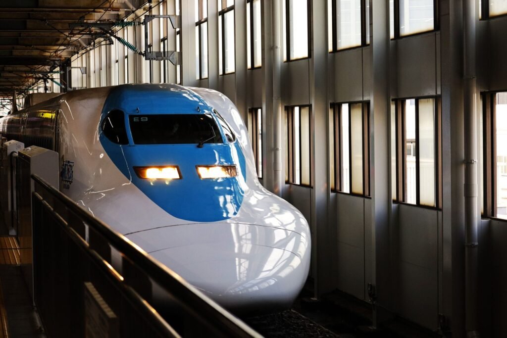 Shinkansen op het station van Hiroshima