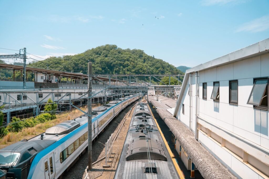 Treinstation in Hachioji, Tokio