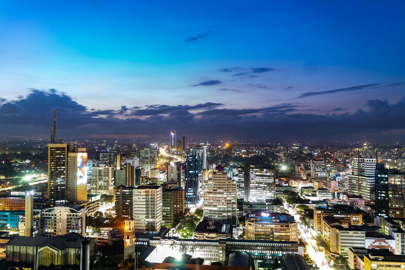 Nairobi bij avond