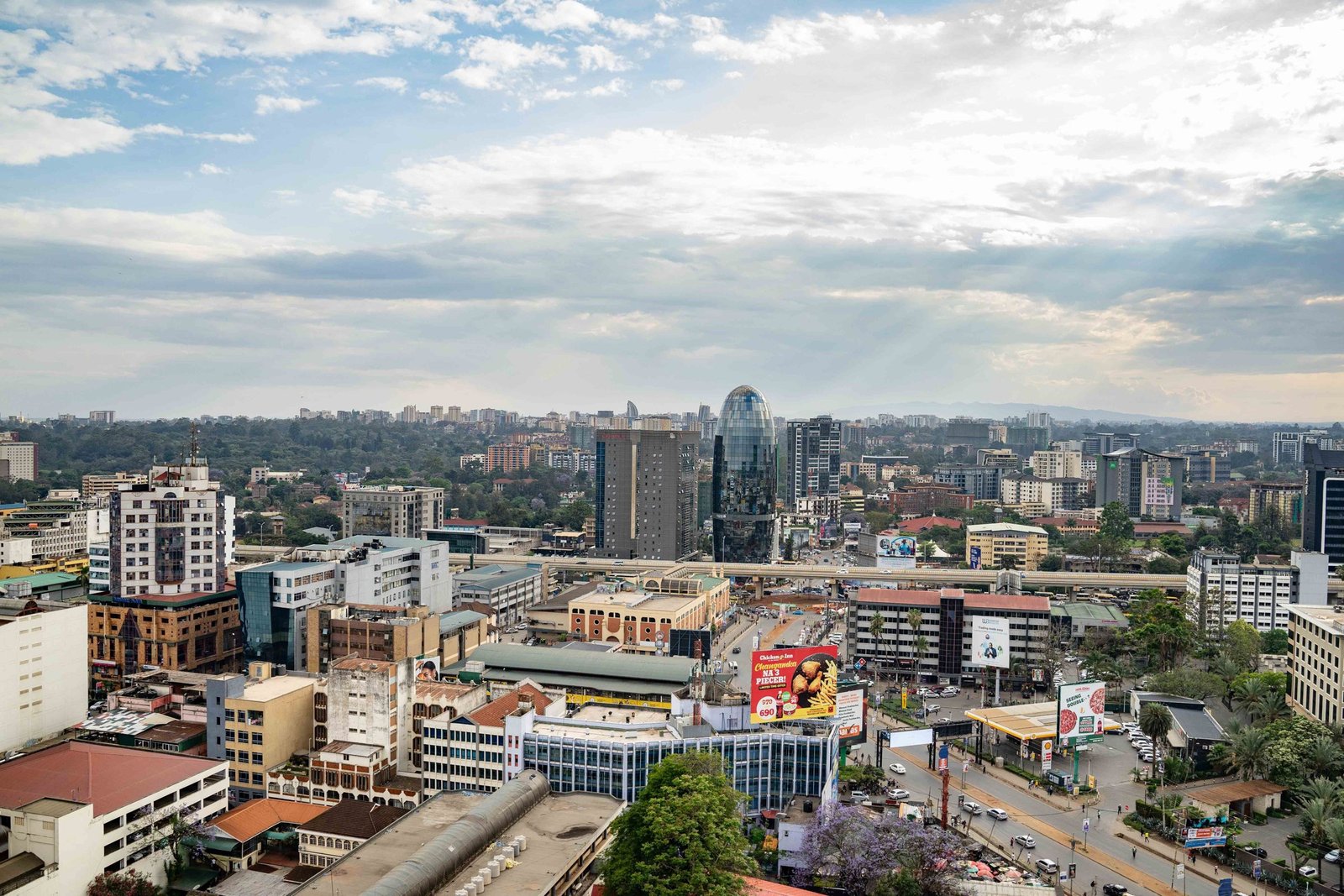 Nairobi van bovenaf