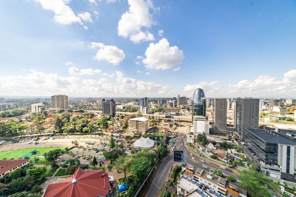 Uitzicht over Nairobi