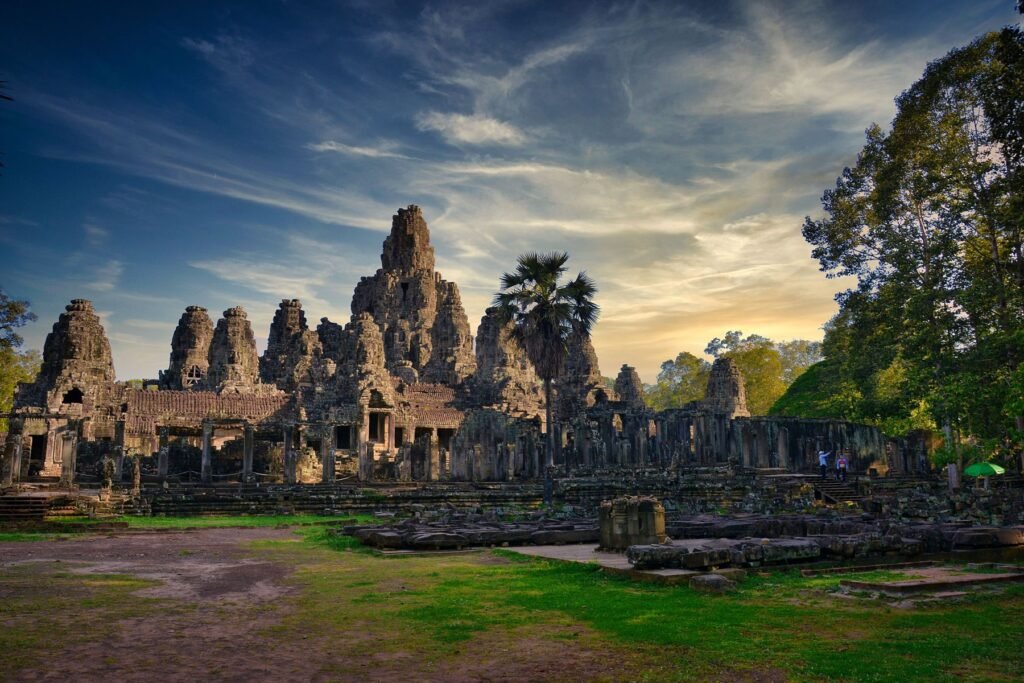 De Bayon-tempel in Angkor Thom