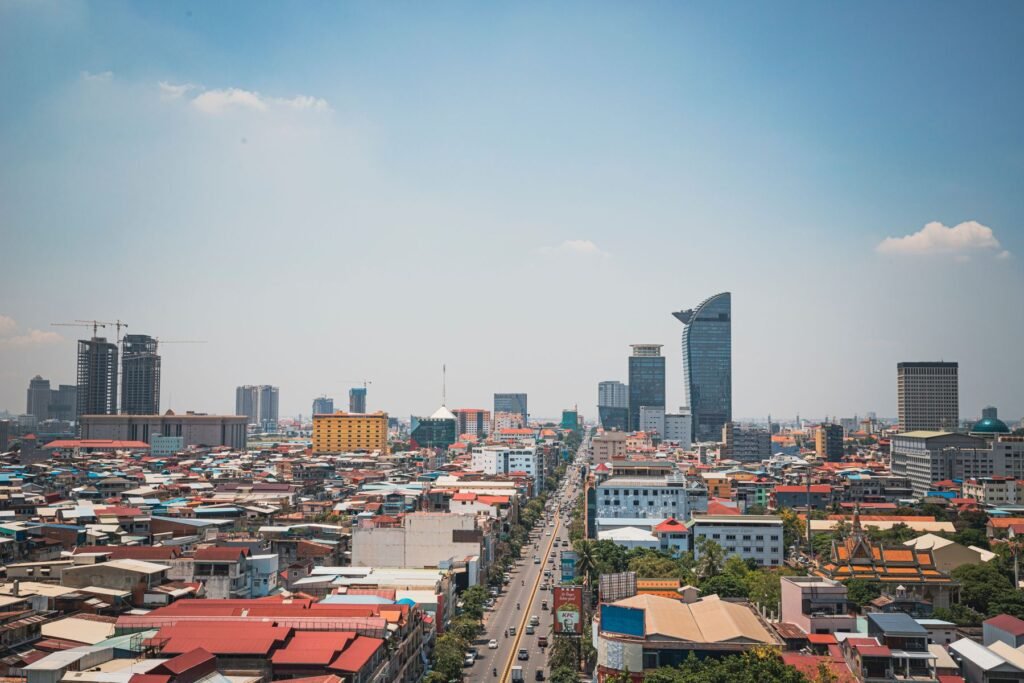 Skyline van Phnom Penh