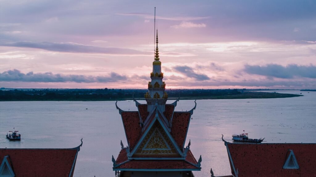 Tempel aan de Mekong