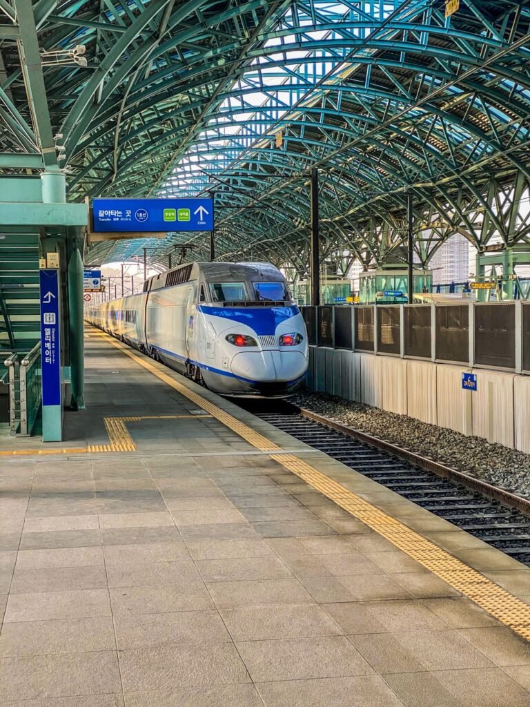 KTX-trein aan het perron