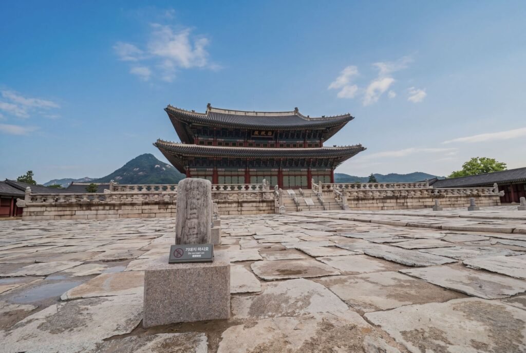 Troonzaal Geunjeongjeon van het paleis Gyeongbokgung