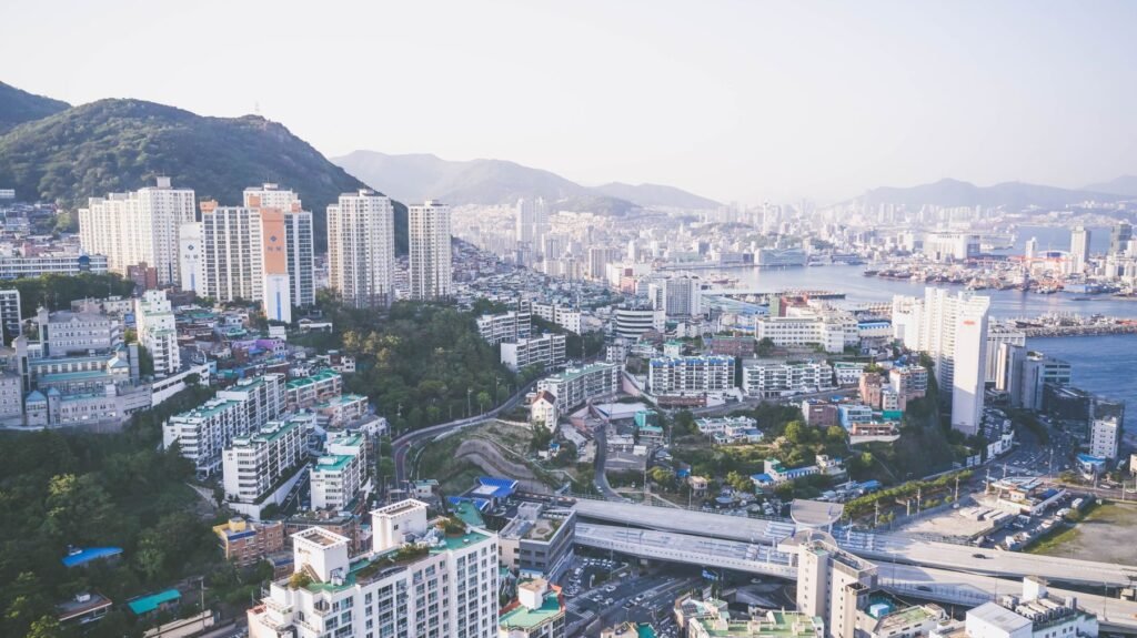 Uitzicht over Busan
