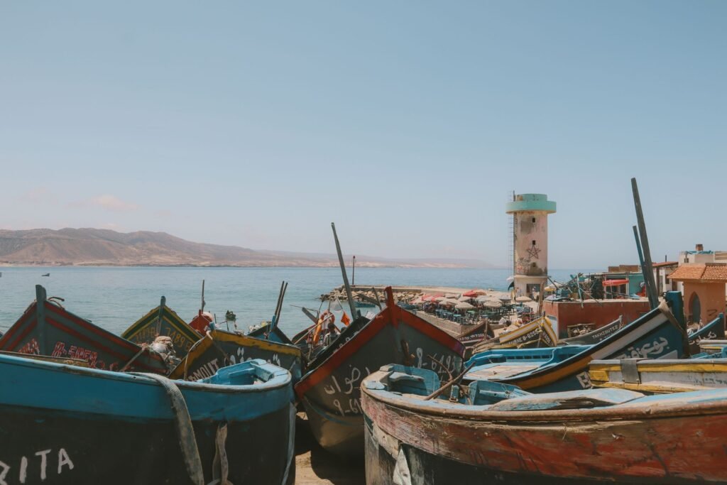 Kustweg langs de Atlantische Oceaan tussen Agadir en Taghazout