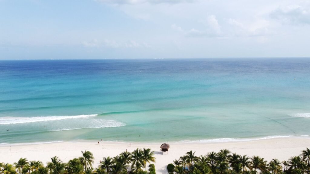 Strand aan de Riviera Maya