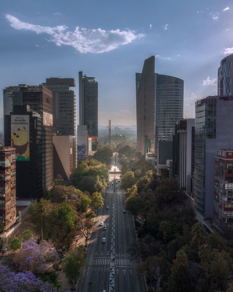 De Paseo de la Reforma in Mexico-Stad