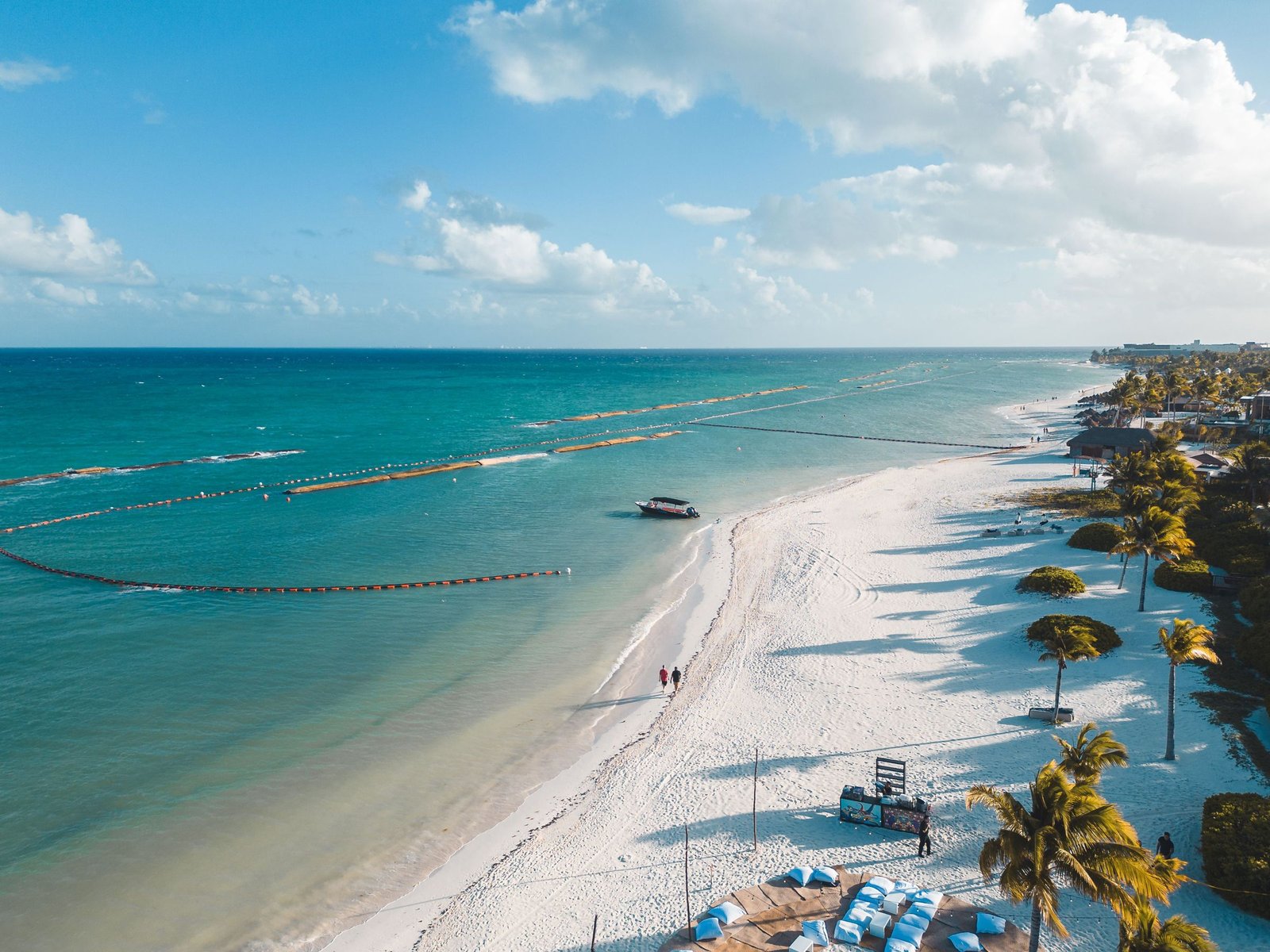 Het strand van Playa del Carmen