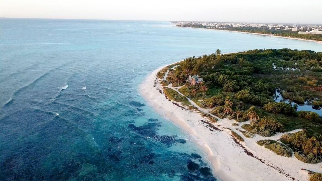 Kust bij Playa del Carmen
