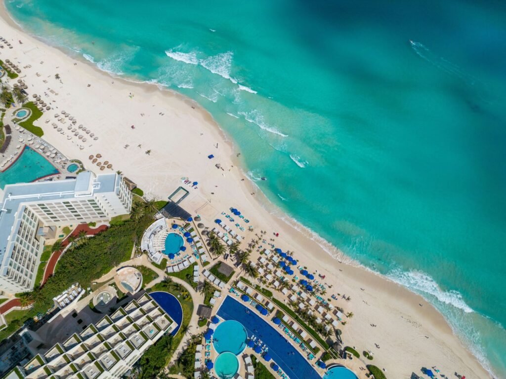 Resort aan het strand van Cancún