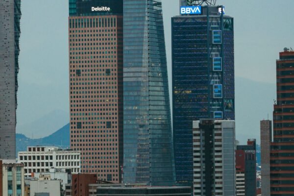 Wolkenkrabbers in Mexico-Stad