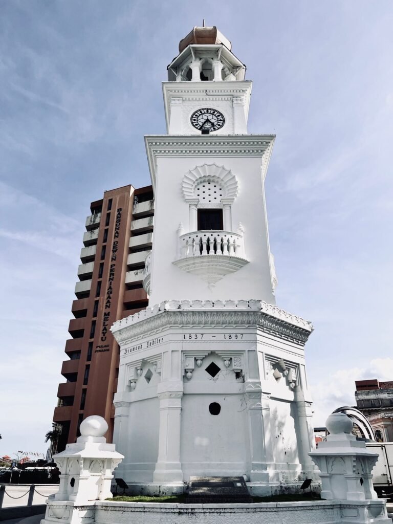 De klokkentoren in George Town