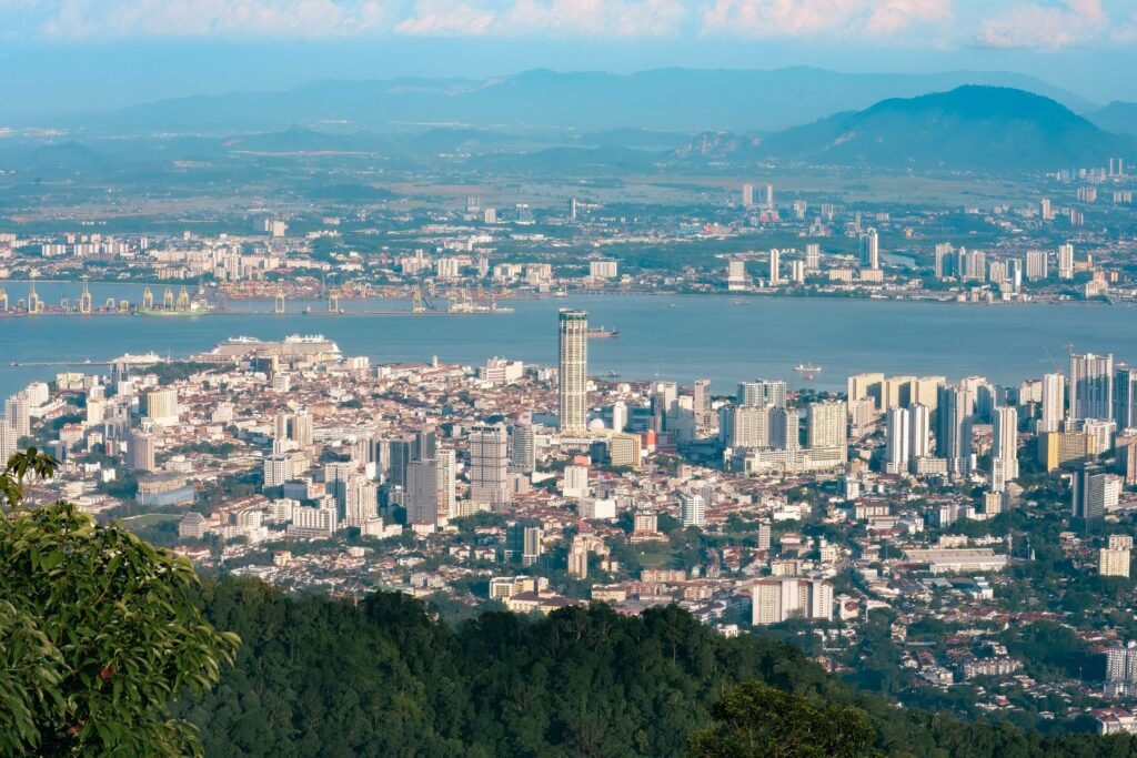 Uitzicht vanaf Penang Hill