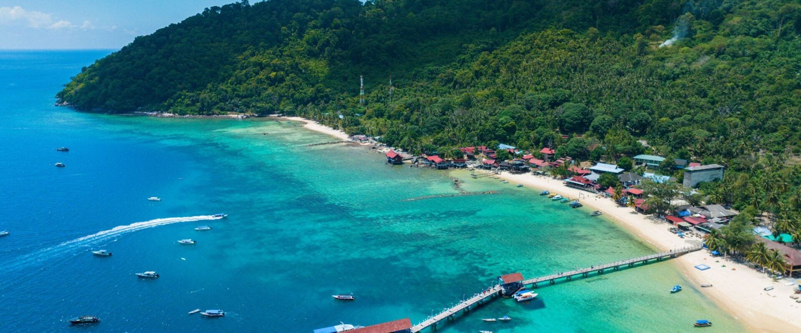 Het eiland Tioman van bovenaf