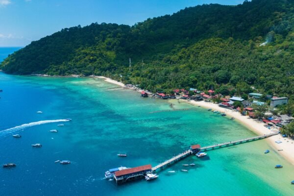 Het eiland Tioman van bovenaf