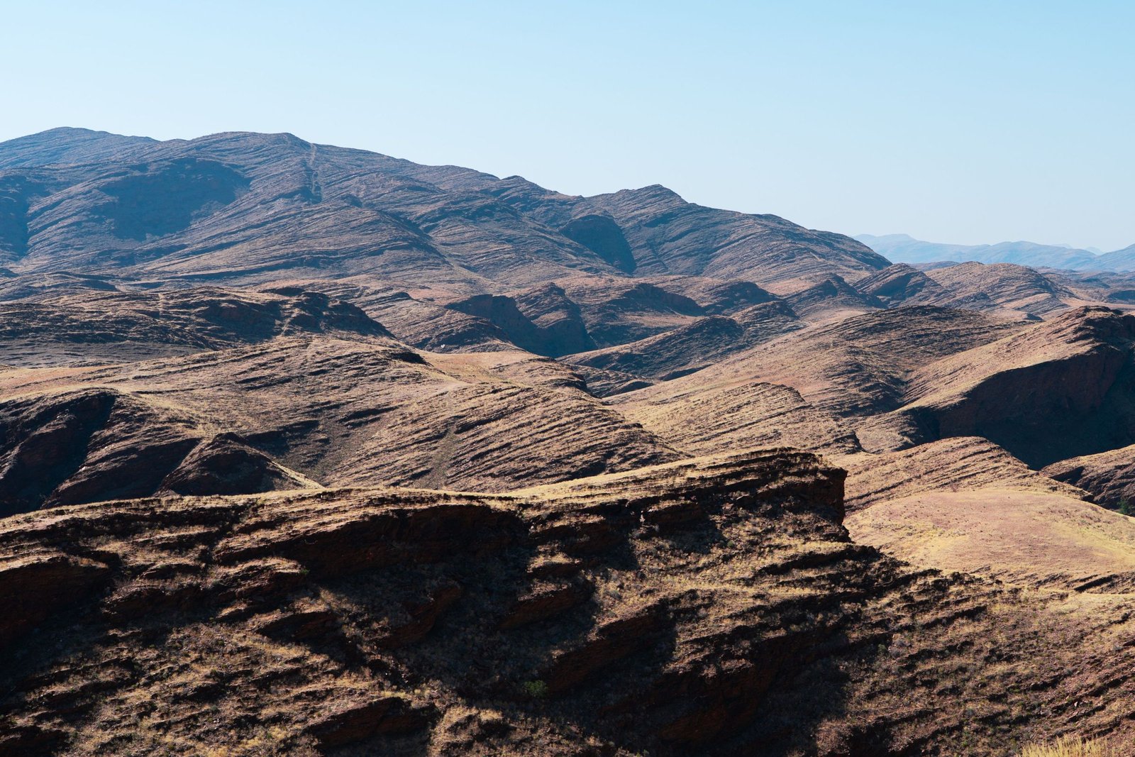 Uitzicht over de bergen van Namibië
