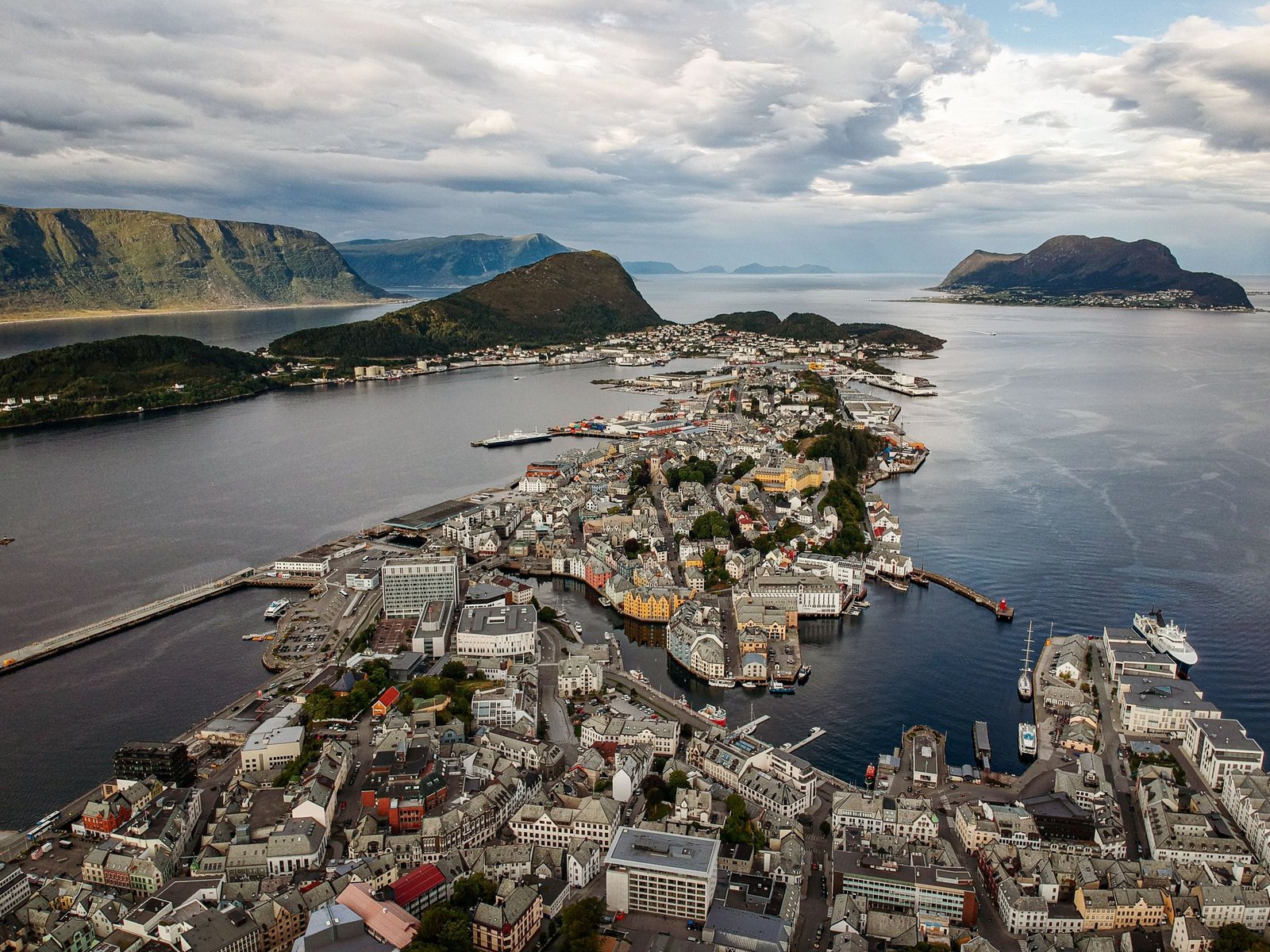 Ålesund van bovenaf