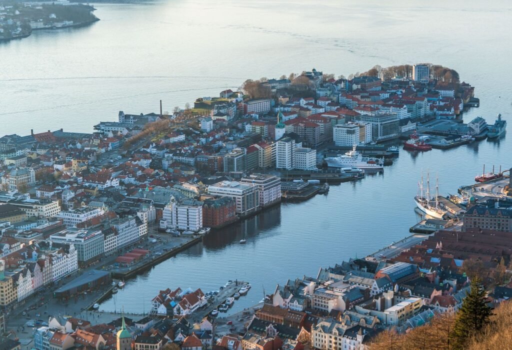 Bergen van bovenaf