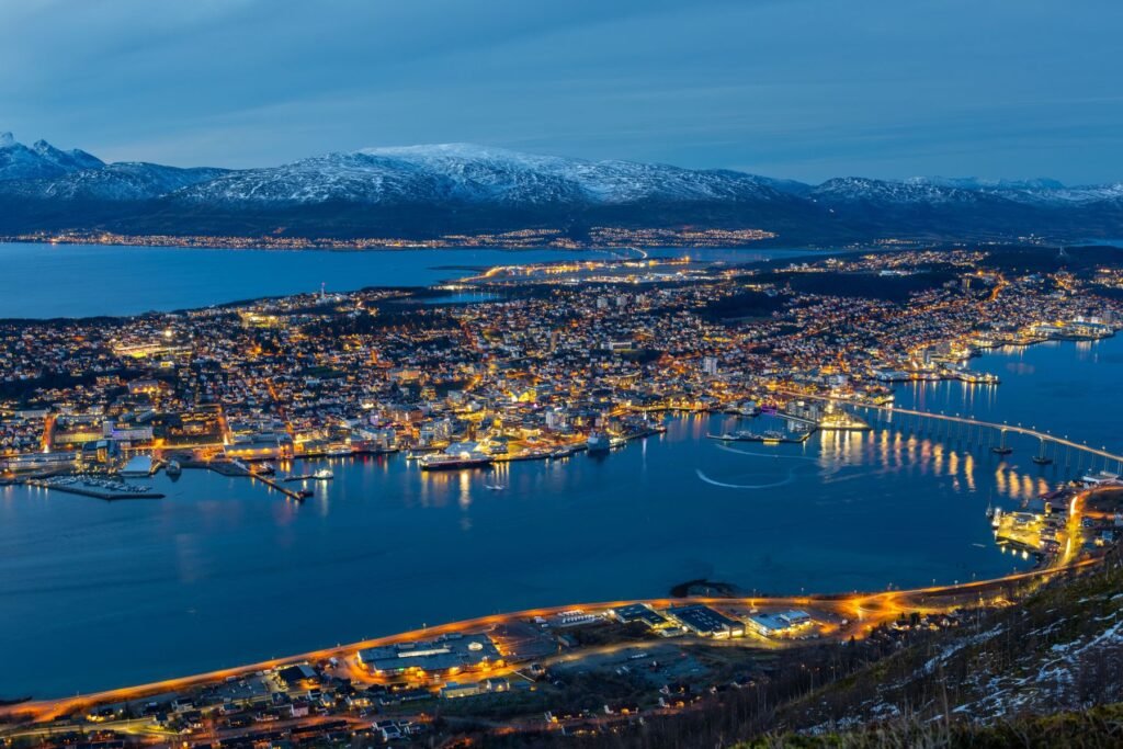 Tromsø bij nacht