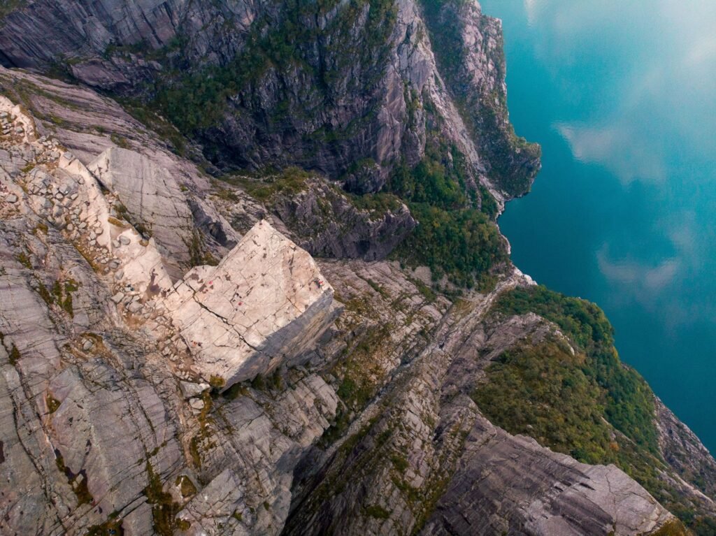 Preikestolen van bovenaf