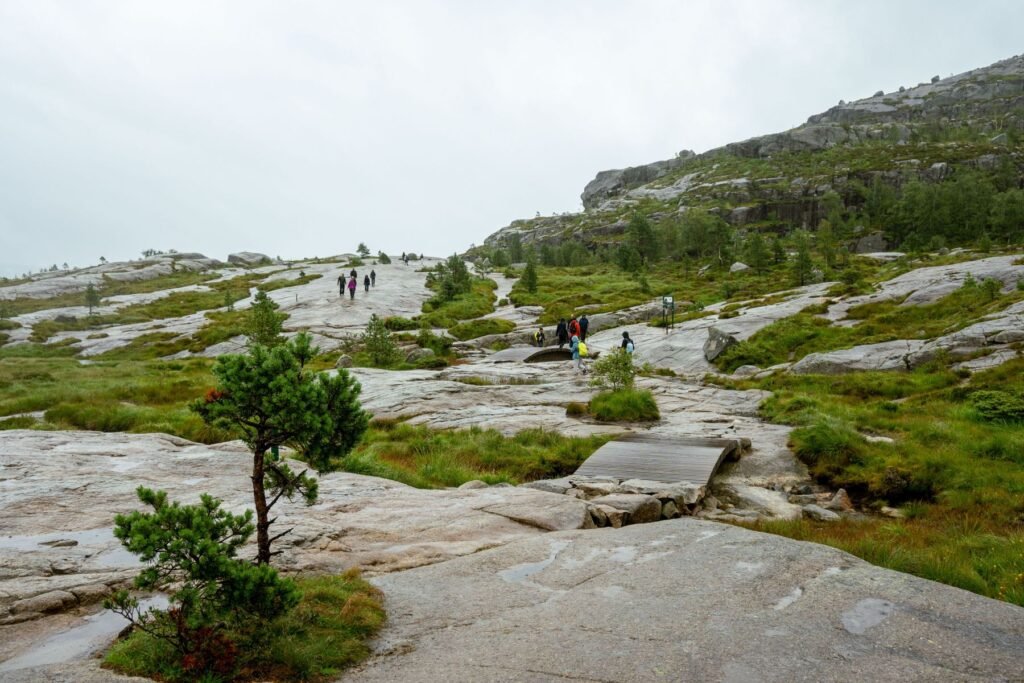 Wandelpad naar Preikestolen