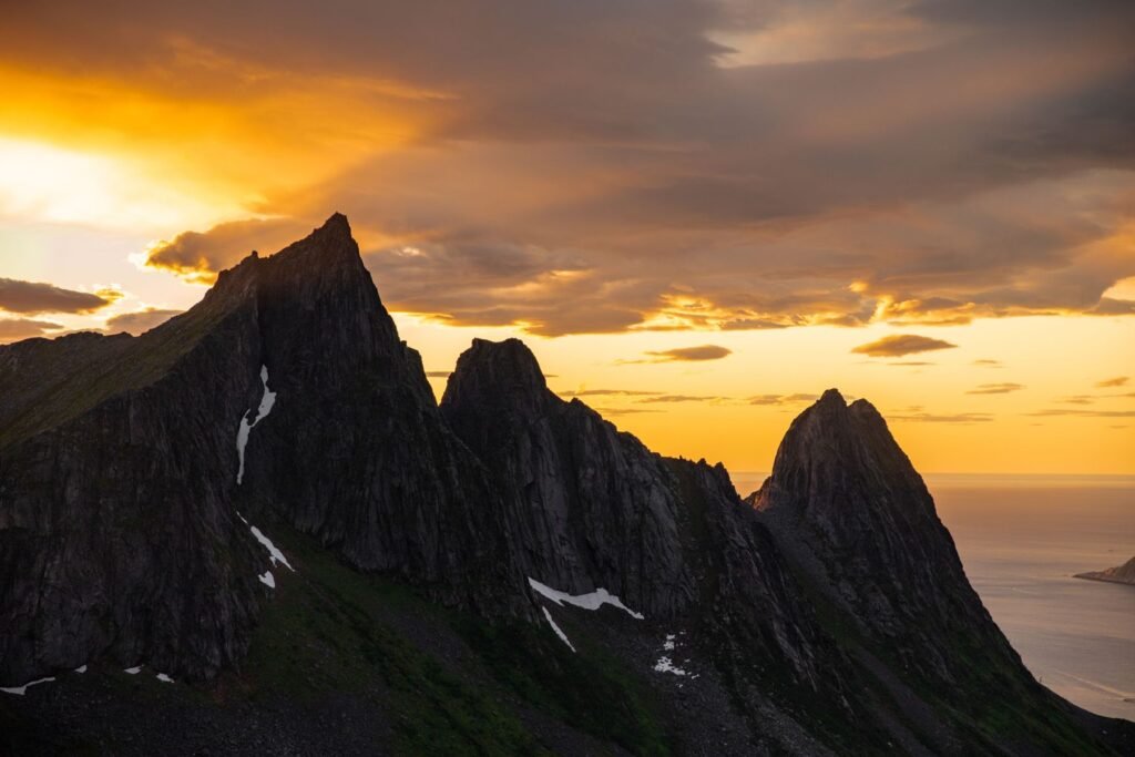 Senja bij zonsondergang