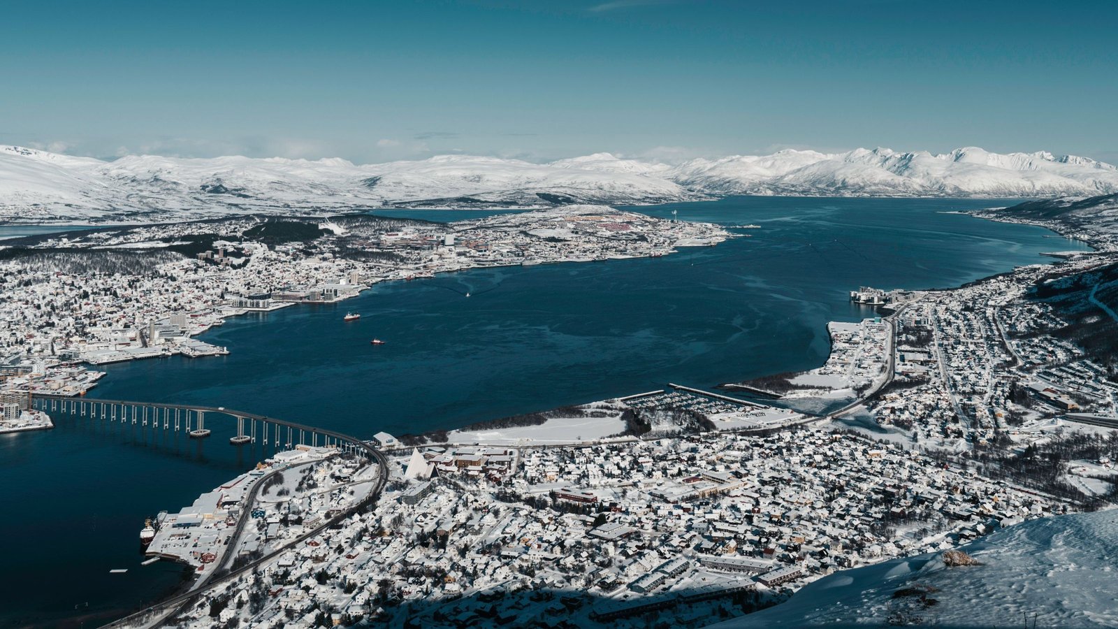 Tromsø van bovenaf